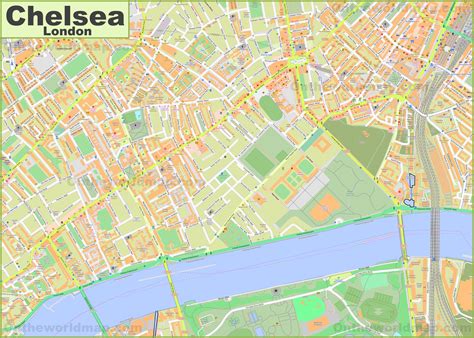 Map of Chelsea - London - Ontheworldmap.com