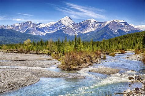 canada, Mountains, Scenery, Forests, Rivers, Kananaskis, Mount, Glasgow ...