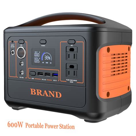 Solar Portable Power Station Multi-Function Energy Storage 600W Outdoor ...