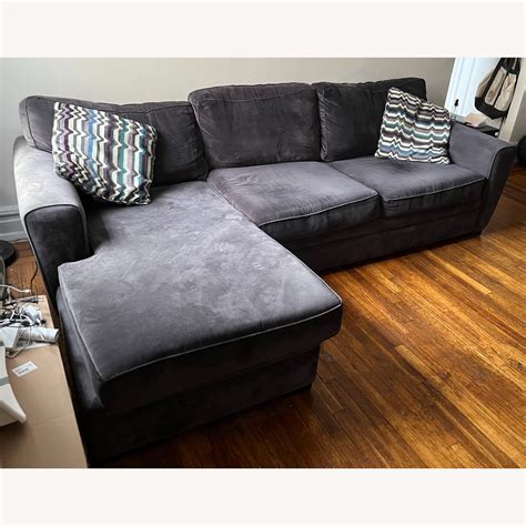 Dark Grey Sectional Sofa - AptDeco