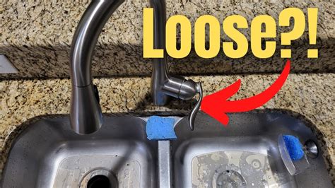 DIY: Tightening a loose Moen kitchen faucet handle - YouTube