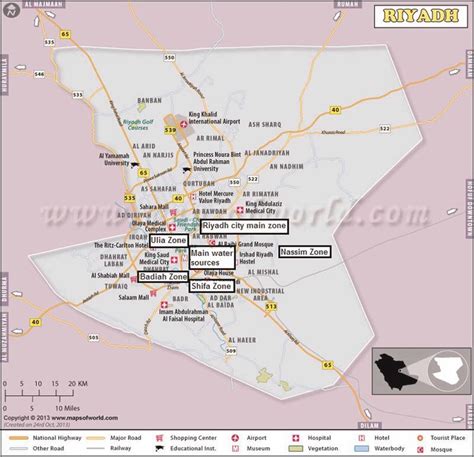 | Map of Riyadh city. | Download Scientific Diagram