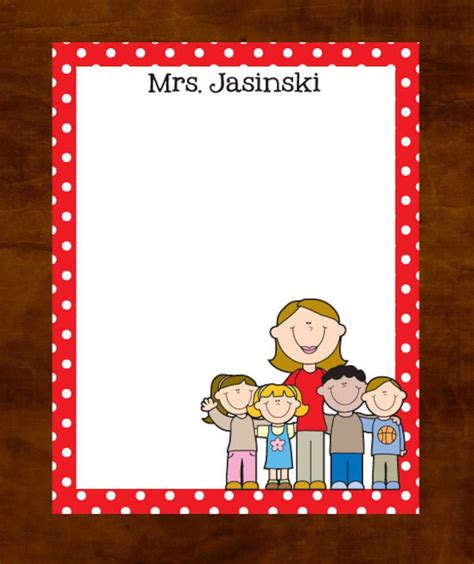 Teacher Stationery Personalized Teacher Notepad Teacher - Etsy