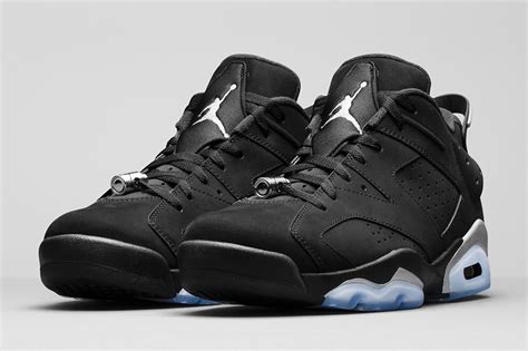 Air Jordan 6 Low Black Chrome Metallic Silver 2015 - Sneaker Bar Detroit