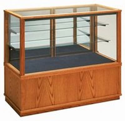 Full View Wood Glass Display Cabinet- 5', Full Vision Display Cases ...