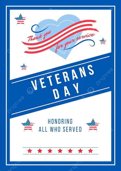 Annual Veterans Day Poster Flat Vector Template Template Download on ...