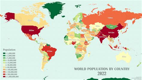 The Changing World Population, by Country (1960–2022) | by Vivid Maps ...