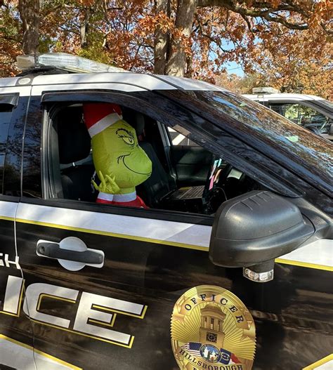 Grinch in a police car: Hillsborough officer has new 'passenger' for ...