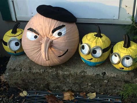 Minions | Pumpkin halloween decorations, Halloween pumpkin designs ...