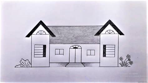 Easy Simple House Pencil Drawing Images - Goimages City