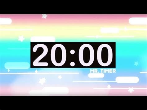 Set Timer For 20 Minutes / Timer With 20 (twenty) Minutes Stock Vector ...