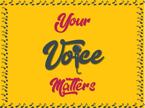 Your voice matters - Typography post by Iffah Kashif on Dribbble