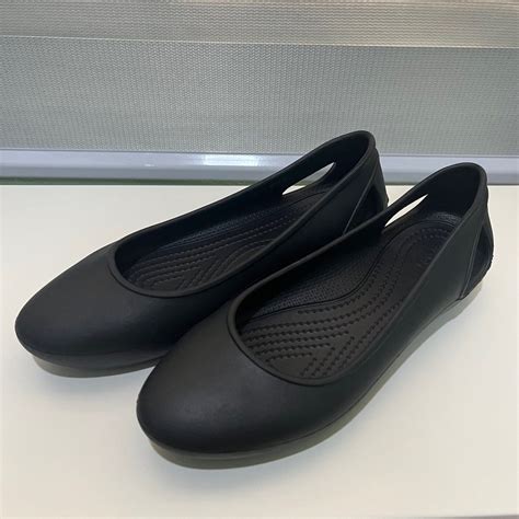 Crocs Black Flats on Carousell