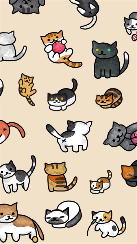 Cute Cartoon Cat Wallpaper (71+ images)