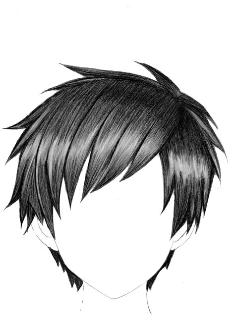 How To Draw Anime Boy Hair - Draw Realistic Anime Hair | Anime boy hair ...