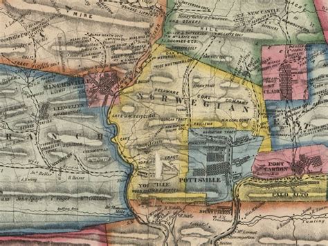 1864 Map of Schuylkill County PA Digital File - Etsy