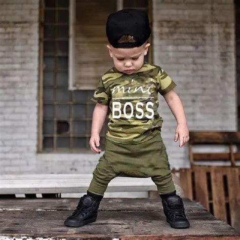 Aliexpress.com : Buy Summer Casual Camouflage Toddlers Set Boys Outfits ...