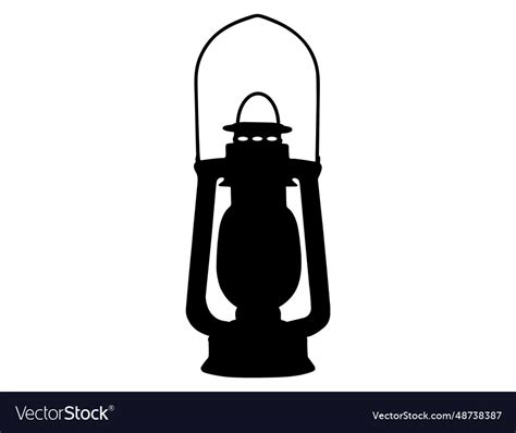 Lantern silhouette art Royalty Free Vector Image