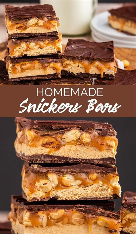 These Homemade Snickers Bars are a heavenly treat that you can now make ...