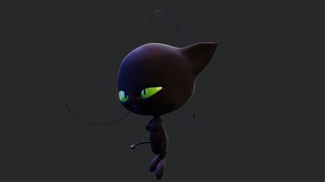 3D model Plagg - Kwami from miraculous ladybug rigged 3dmodel for ...