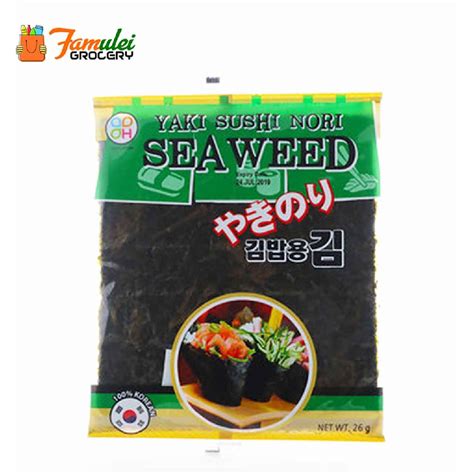 Hana Korea Yaki Sushi Nori Seaweed 26g | Lazada PH