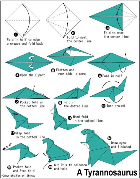 origami t rex instructions