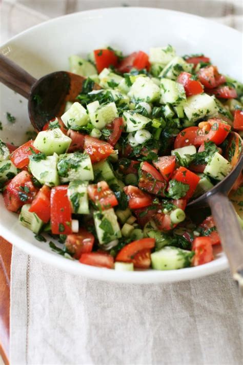 Armenian Cucumber & Tomato Salad | The Kitchen Scout