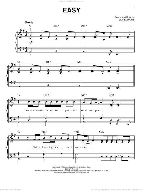 Printable Sheet Music For Piano