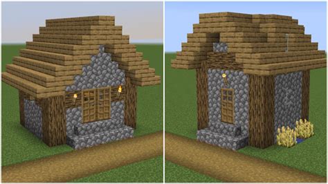 Small Village House Minecraft Ideas - Pixel Art Grid Gallery