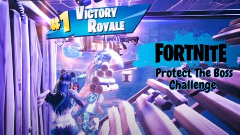 Fortnite Protect The Boss Challenge - YouTube