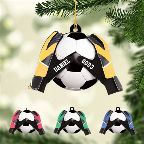 Amazon.com: Personalized Soccer Ornaments Soccer Christmas Ornament ...