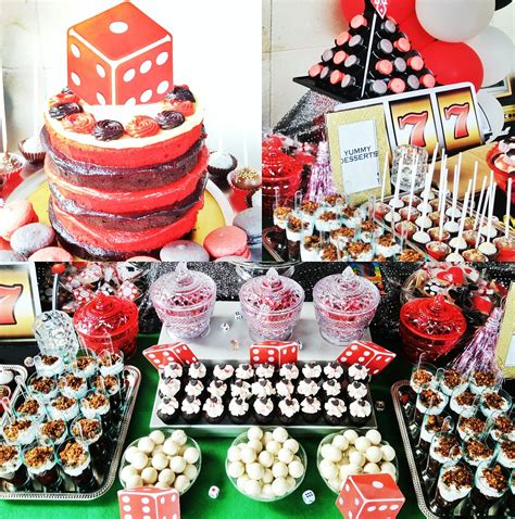 casino themed birthday | Party food themes, Birthday desserts, Dessert ...