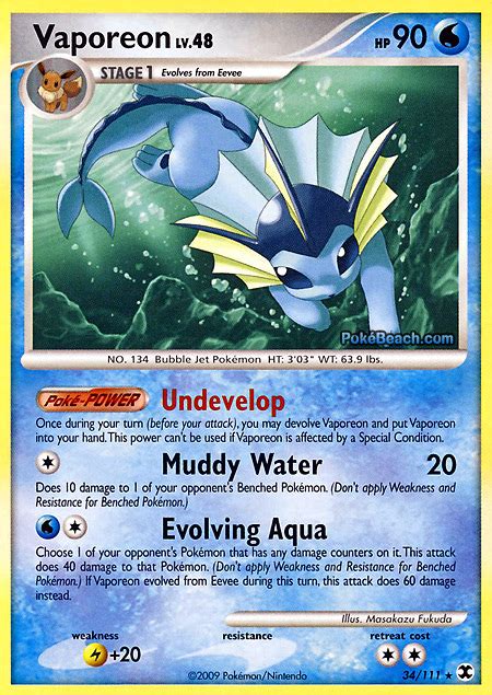 Vaporeon -- Rising Rivals Pokemon Card Review | PrimetimePokemon's Blog