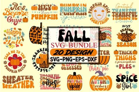 Fall Svg Bundle, Pumpkin Svg Bundle Graphic by DollarSmart · Creative ...