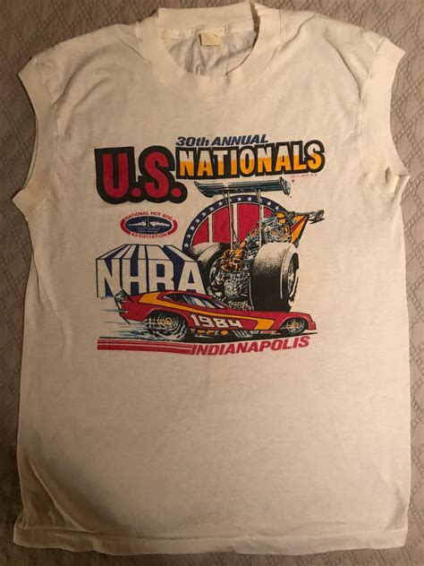 Vintage Drag Racing T-shirt. 80's T-Shirt Winston U.S. Nationals ...