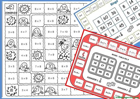 Juegos de matemáticas para imprimir - Web del maestro