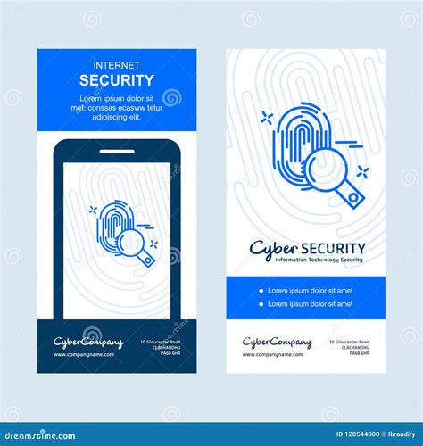 Cyber Security Banner Design Vector Stock Vector - Illustration of ...