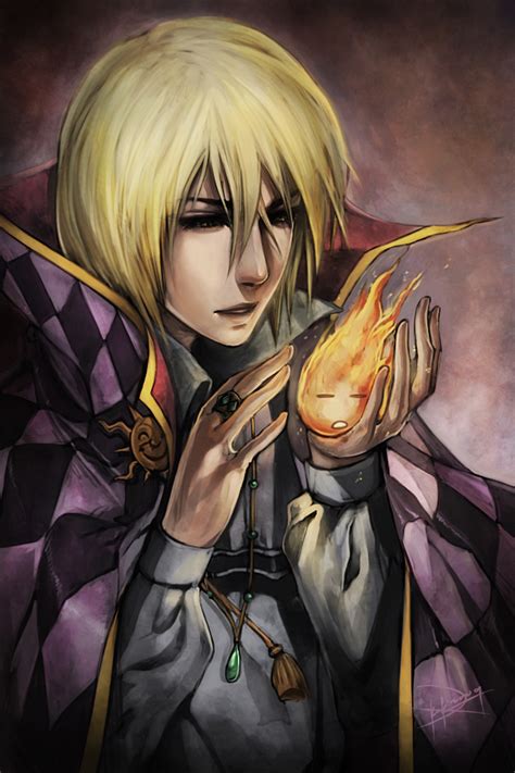 Howl + Calcifer - Howl's Moving Castle Fan Art (24507970) - Fanpop