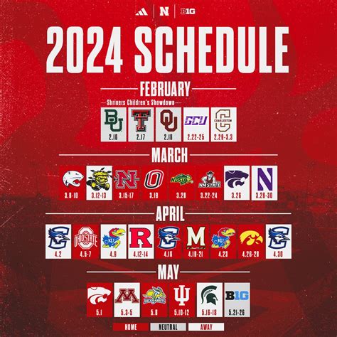 Nebraska Football Schedule 2024 And Roster Cuts - Jinny Lurline