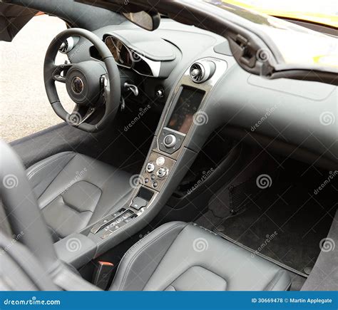 Luxury sports car interior stock photo. Image of motorsports - 30669478