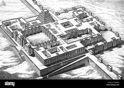 ancient world, Assyria, architecture, palace of King Sargon in ...