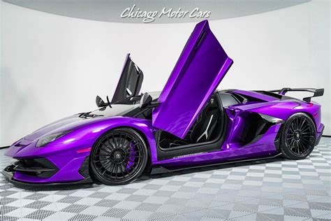 Used 2021 Lamborghini Aventador SVJ Roadster RARE Viola Parsifae! Tons ...