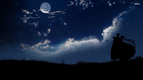 Moon Sky Anime Wallpapers - Wallpaper Cave