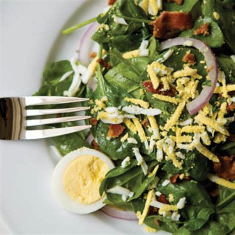 Wilted Spinach Salad With Warm Bacon Vinaigrette - Farm Flavor Recipe