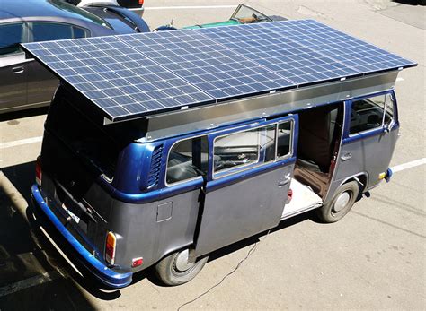 family creates solar electric volkswagen camper van