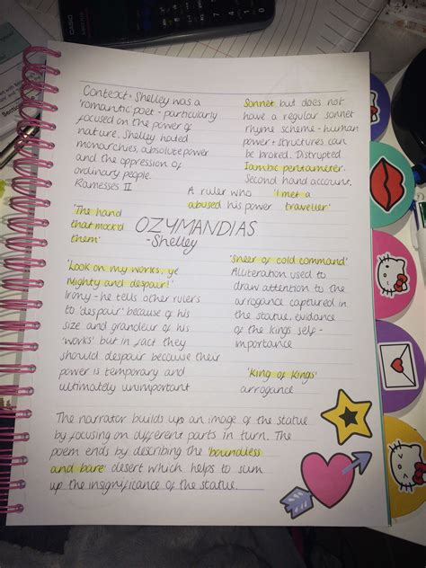 GCSE English lit revision- Ozymandias #revision | Gcse english ...