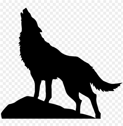 Free download | HD PNG 610 x 547 1 howling wolf silhouette PNG ...