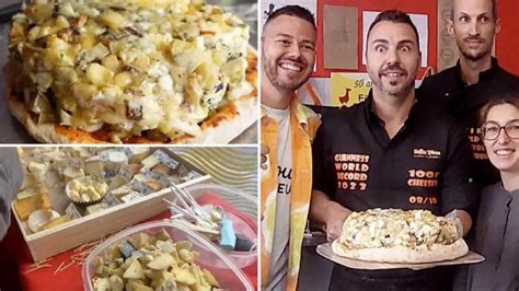 Pizza topped with 1,001 types of cheese earns Guinness World Record ...