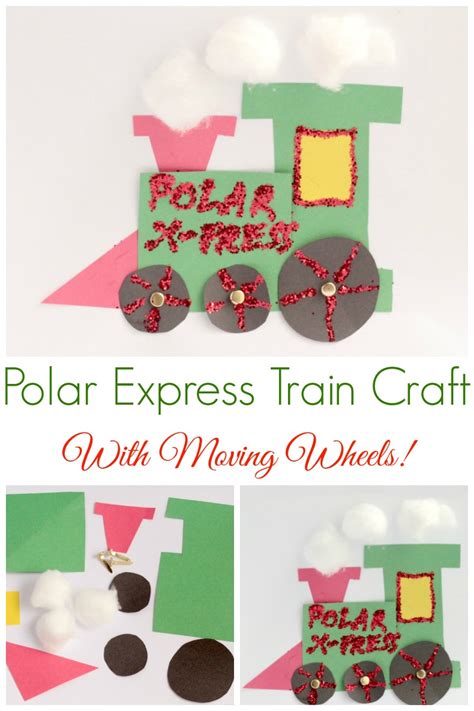 Polar Express Train Craft for Preschool or Kindergarten