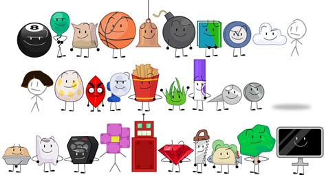 BFDI: Season 1 Debuters by lukesamsthesecond on DeviantArt